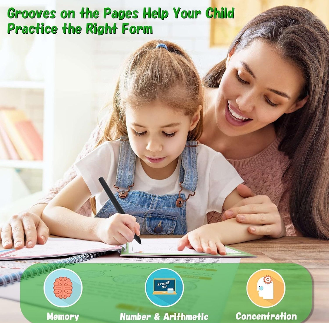Reusable Magic Practice Book Set – Number Tracing & Early Learning for Kids