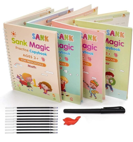 Reusable Magic Practice Book Set – Number Tracing & Early Learning for Kids