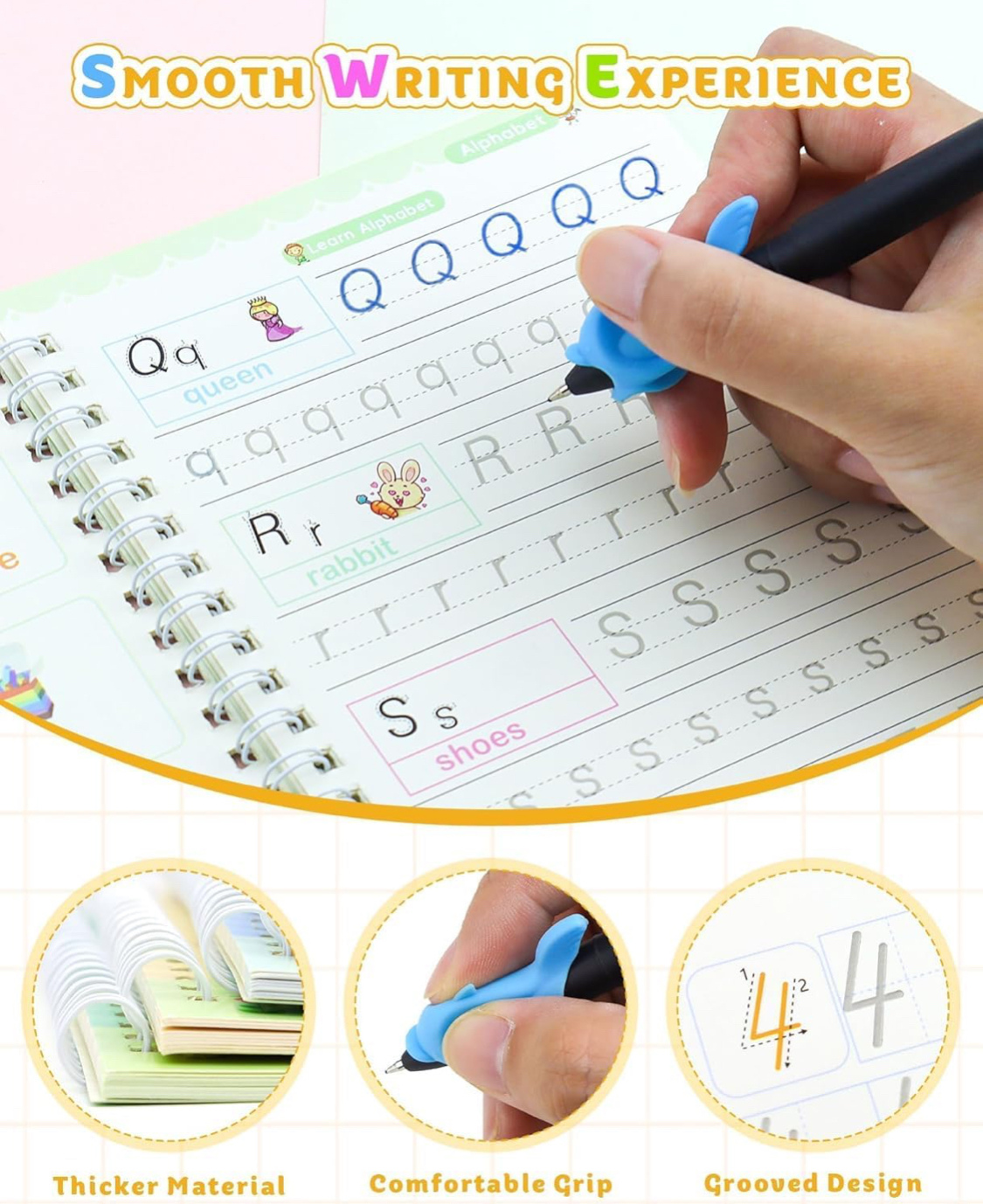 Reusable Magic Practice Book Set – Number Tracing & Early Learning for Kids