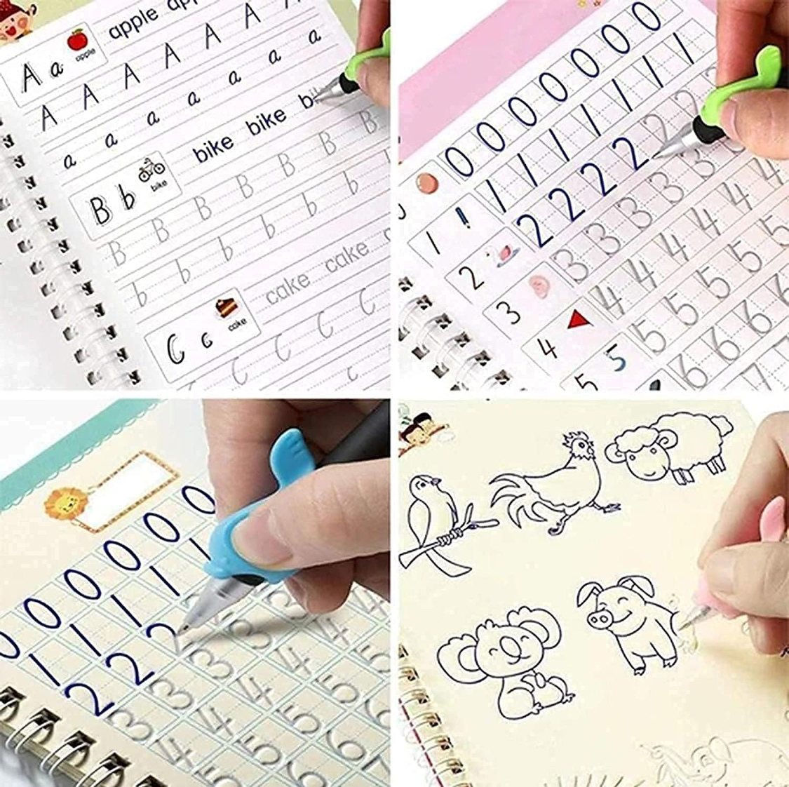 Reusable Magic Practice Book Set – Number Tracing & Early Learning for Kids